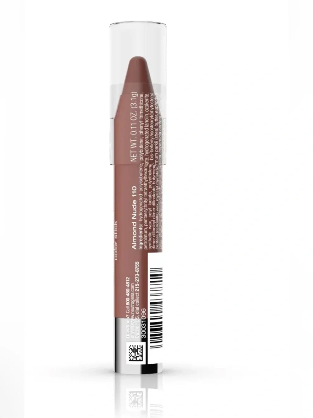 2x Neutrogena MoistureSmooth Lip Color Sticks ALMOND NUDE #110 Sealed